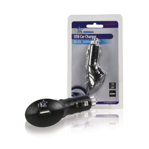 Konig Car Charger 1-Output 1.0 A USB Black