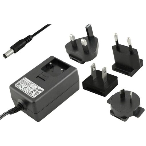 Ex-Pro® Power-Pro Regulated AC-DC Power Supply [EU, UK, USA, AUS Adapters] - 24V, 0.75A (750mA), 18W - With 2.1mm Connection