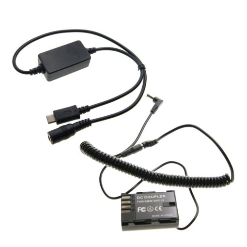 Ex-Pro On-The-Move USB-C PD System, USB-C to DC Coupler Cable Converter Adapter with Ex-Pro DMW-DCC12 DMW-BLF19E Battery Coupler,...