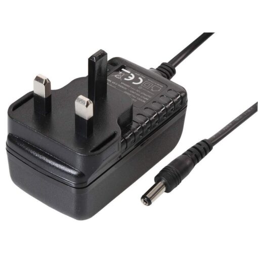 12V, 2A AC/DC Power Supply - Output Connector: 2.1 mm x 5.5 mm x 12 mm