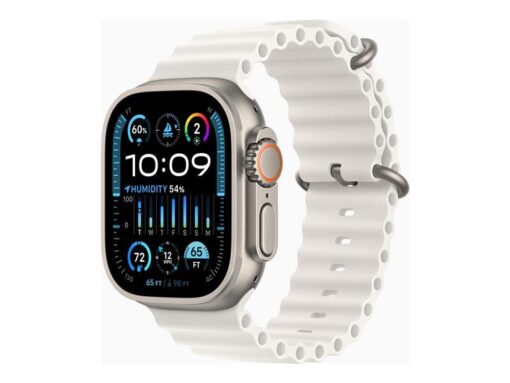 Apple Watch Ultra 2 Titanium Case with White Ocean Band