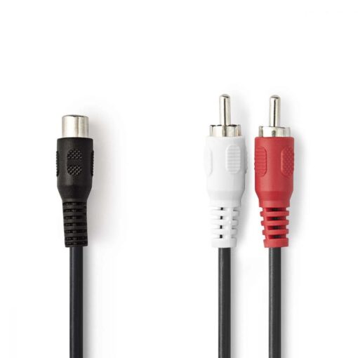RCA Y Splitter Lead/Adapter 1 x Female to 2 x Male Splitter Cable Connector