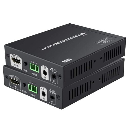 4K UHD 60Hz HDMI over Cat6 / Cat7 HDBaseT Extender with RS232 & IR HDCP 2.2 100m