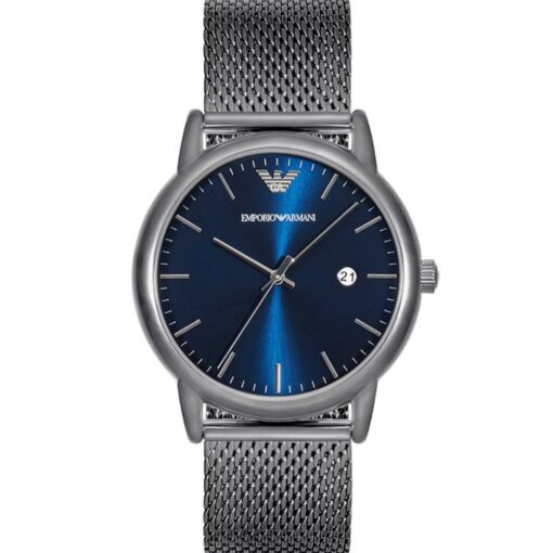 Emporio Armani AR11053 Gunmetal Blue Dial Men's Watch