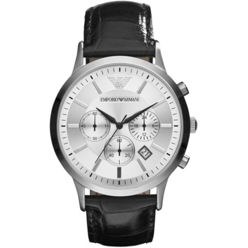 Emporio Armani AR2432 Men's Silver Dial Chronograph Watch