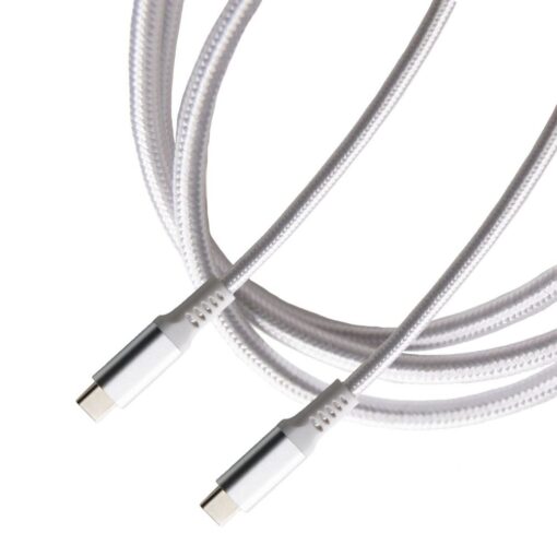 USB C to USB C 3.1 Gen2 Cable, 100W 5A 10Gbps Fast Data Transfer & Charge, Supports UHD 4K @30Hz DP Alt Mode Video Output, Nylon B...