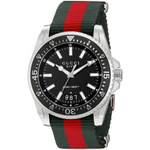 Gucci YA136206 Black Dial Dive Men's Watch
