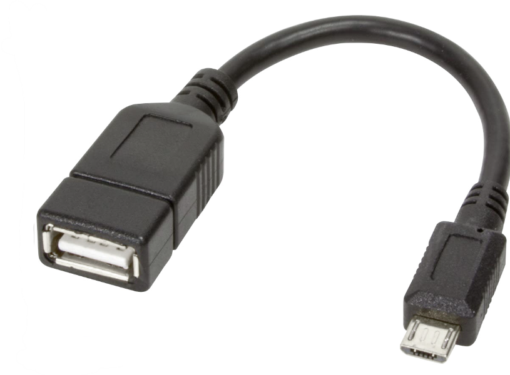 OTG USB On The Go Host HQ Phone/Tablet Adapter Cable USB Female to Micro B Black