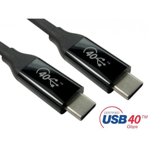 Certified USB4 40Gbps Thunderbolt 3 USB 4.0 Type C Cable 0.8m