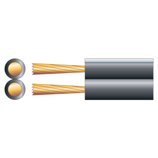 100m Black Loudspeaker Cable Home HiFi Stereo Speaker Wire 5 x 10mm 79 Strand
