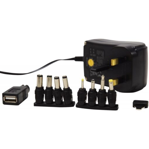 Multi-Voltage 1500mA 3V 4.5V 5V 6V 7.5V 9V & 12V Switch Mode Power Supply UK Plug