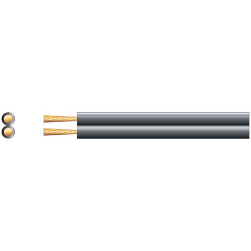 100m Black Standard Figure 8 Speaker Cable 2 x (13 x 0.18mmØ)