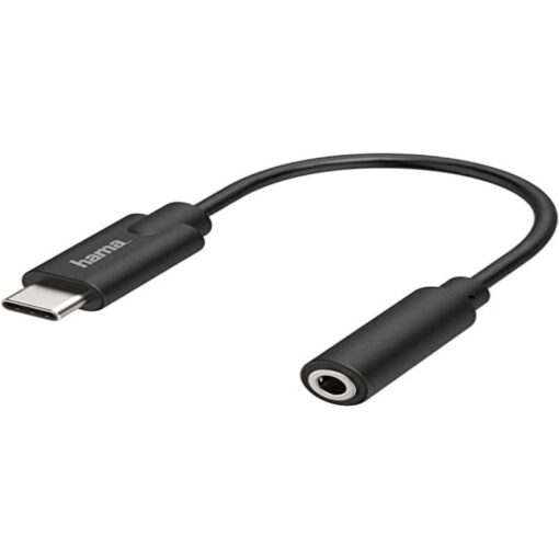 Hama USB-C Earphone Headphone Adapter USB-C to 3.5mm Cable Audio Aux