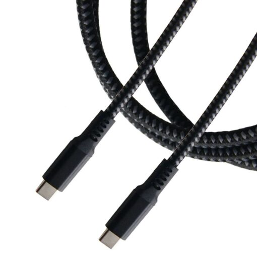 USB C to USB C 3.1 Gen2 Cable, 100W 5A 10Gbps Fast Data Transfer & Charge, Supports UHD 4K @30Hz DP Alt Mode Video Output, Nylon B...