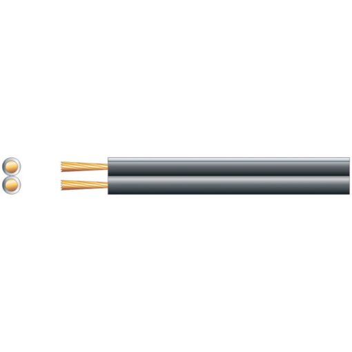 100m Black Speaker Cable Home HiFi Car Stereo Speaker Wire 2 x (13 x 0.2mmØ)