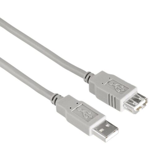 Hama USB 2.0 Extension Cable A-Male Plug to A-Female Jack Quality Shielded UL Style 1.8m
