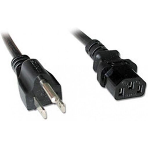 Lindy USA Earthed 3 Wire C13 Cable 2m Black
