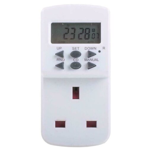 7 Day Digital Timer Socket - White