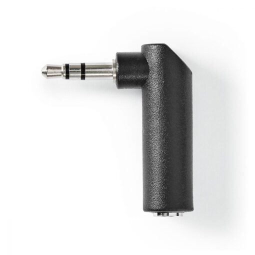 Ex-Pro® 3.5mm Stereo Jack Socket to 3.5mm Jack Plug Right Angle Adapter