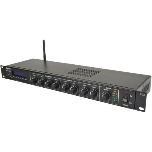 Adastra MM240 1U Rack Mount Mixer Amplifier 2 x 120W with USB, DAB+, FM & Bluetooth