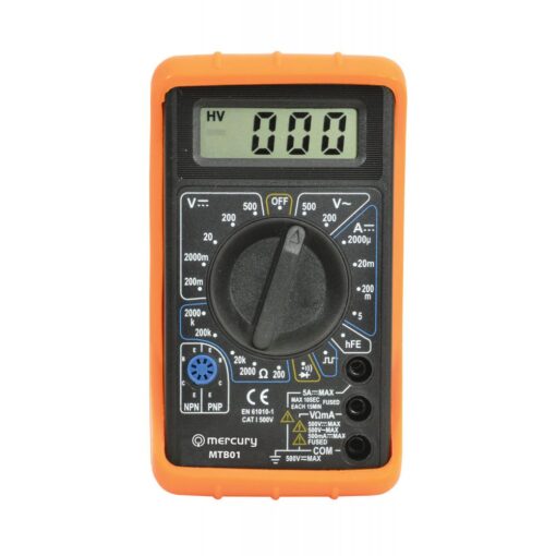 Digital Multitester Multimeter Test Meter AC DC Volt Amp Continuity Tester