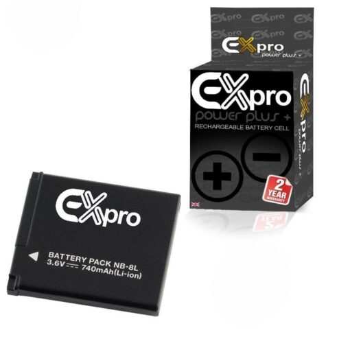 NB-8L, NB8L Ex-Pro Canon Li-on Digital Camera Battery