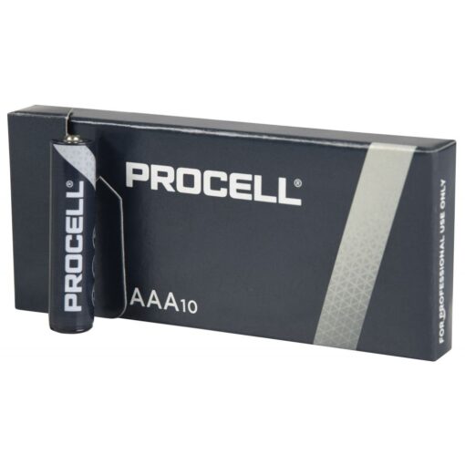 10 x Duracell Industrial Alkaline AAA 1.5v Battery | Procell MN2400 LR03