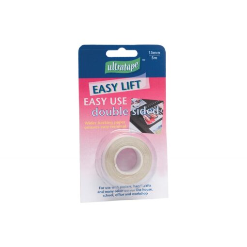 ultratape Double Sided Strong Sellotape tape 15mm x 5m For School Office Home