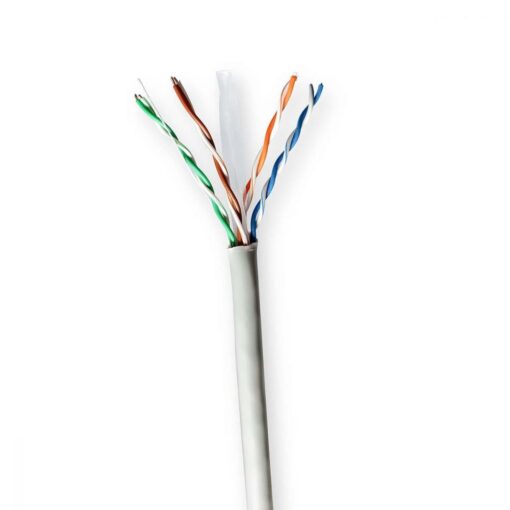 Network Cable Reel Box CAT6 | Solid | U/UTP | CCA | 100.0 m | Indoor | Round | PVC | Grey