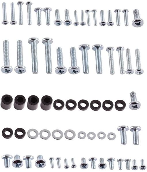 Universal VESA TV Mount Screw Kit Hardware Pack includes M4, M5, M6 and M8 TV Screws Spacers and Washers for Tilting Wall Brackets