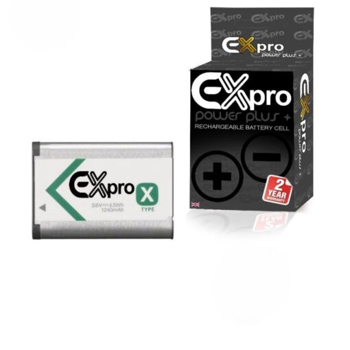Ex-Pro® Sony NP-BX1, NPBX1 High Power Plus+ 1240mAh Lithium Battery