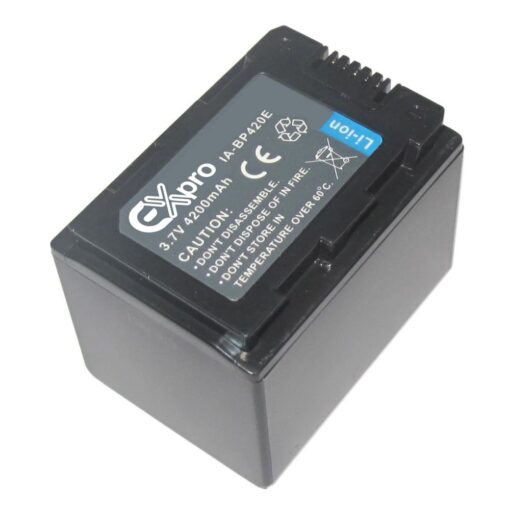 Ex-Pro® Samsung IA-BP410E, IA-BP410, BP410, BP 410 High Power Plus+ 4200mAh EXACT Replacement Digital Camcorder battery for Samsun...