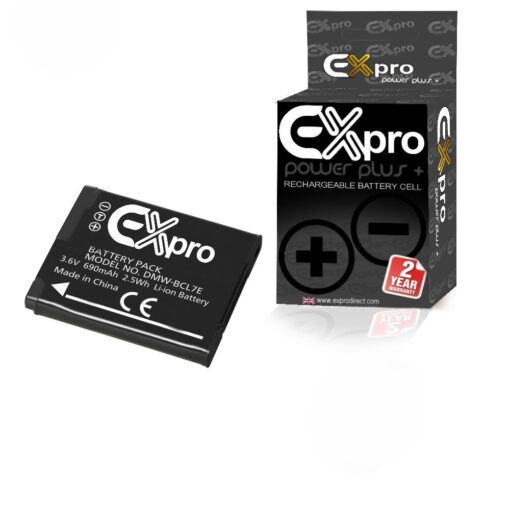 Ex-Pro® Panasonic DMW-BCL7, DMW-BCL7E, DMW-BCL7PP High Power Plus+ 2 Year Warranty Lithium Li-on Digital Camera Battery