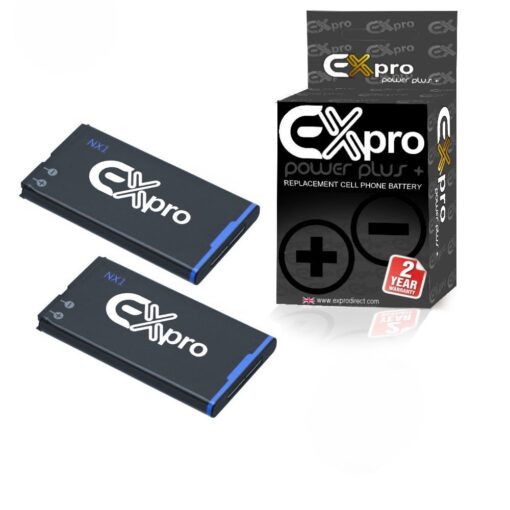 Ex-Pro® [2 PACK] Blackberry NX1 ACC-53785-201 High Power Plus+ 2100mAh EXACT Replacement Cell Phone battery for BlackBerry Q10