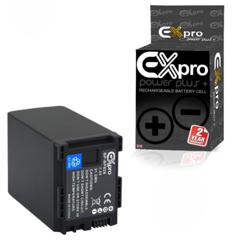 Ex-Pro Canon [EXACT] BP-828, BP828 2670mAh High Capacity Power Plus+ Camcorder Battery