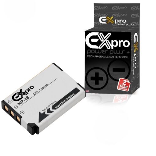 Ex-Pro® Fuji Finepix NP-48, NP48 1100mAh High Rated Power Plus+ Lithium Li-on Digital Camera Battery