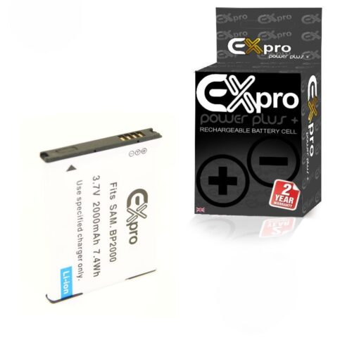 Ex-Pro® Samsung Galaxy BP2000 - 2000mAh High Rated Power Plus+ Lithium Li-on Digital Camera Battery