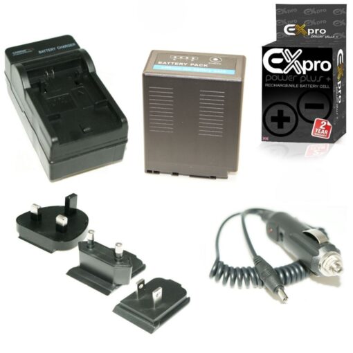 Ex-Pro Panasonic CGR-D54 Fast Travel-Pro Mains Camera Charger [VALUE KIT] with ProPower Elite 8400mAh CGR-D54, CGR-D54S Battery