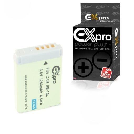 Ex-Pro® Canon NB-13L NB13L - 1250mAh Battery for Canon Cameras
