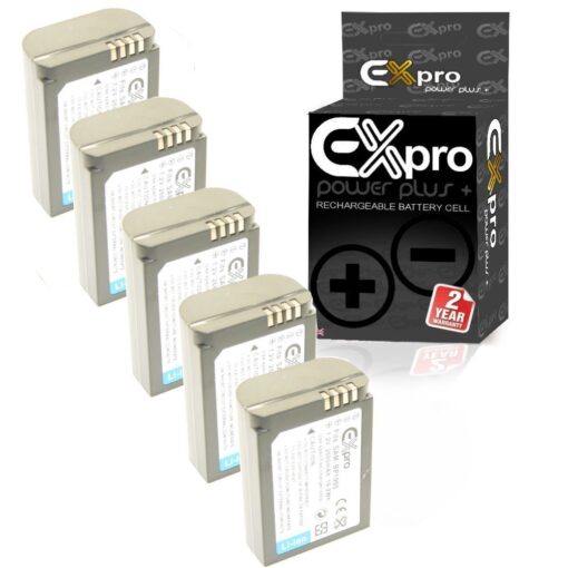 Ex-Pro® Samsung BP1900 - 2660mAh High Rated Ultra Power Plus+ Battery for Samsung  NX1 Digital Camera [5 Pack]