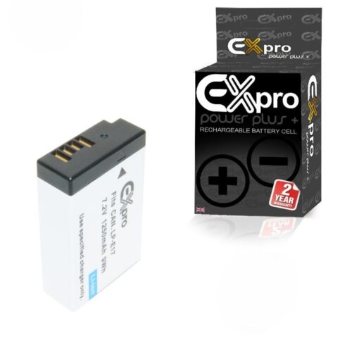 Ex-Pro® Canon LP-E17, LPE17 - 1250mAh High Rated Power Plus+ Lithium Li-on Digital Camera Battery [PART DECODED]