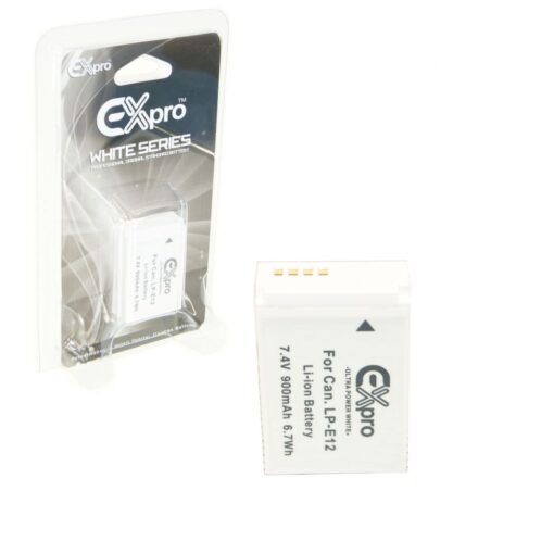 Ex-Pro® Canon LP-E12, LPE12 Ultra White Series Replacement Battery 7.4v, 900mAh