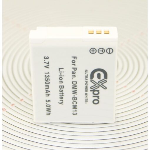 Ex-Pro® Panasonic DMW-BCM13, DMW-BCM13E, DMW-BCM13PP Ultra White Series Replacement Battery 3.6v, 1350mAh