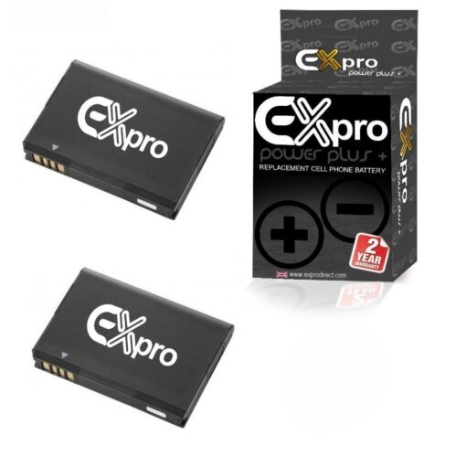 Ex-Pro® [2 PACK] HTC BH06100 High Power Plus+ 1250mAh High Rated Replacement Cell Phone battery