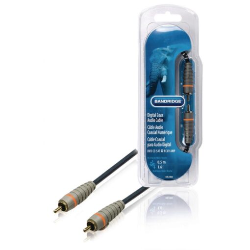 Bandridge Digital Audio Cable RCA Male - RCA Male 0.50 m Blue