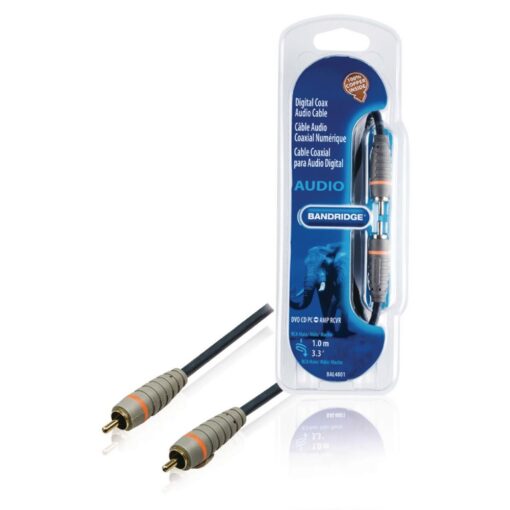 Bandridge Digital Audio Cable RCA Male - RCA Male 1.00 m Blue