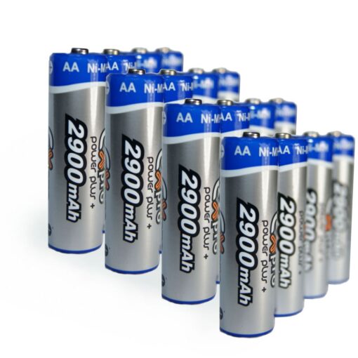Ex-Pro® Power Plus+ Rechargeable Ni-Mh Batteries - AA Size [2900mAh] - 16 Pack