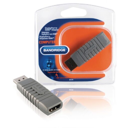 Bandridge DisplayPort Adapter DisplayPort Male - HDMI Male Grey