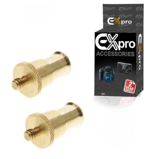 Ex-Pro 1/4" inch Male Spigot Brass Adapter - Pack of 2