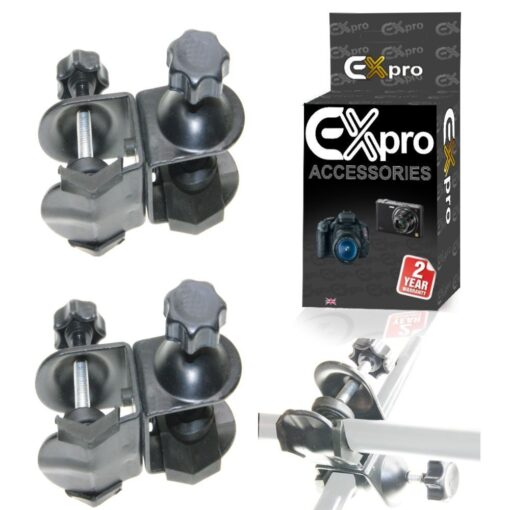 Ex-Pro Multi Functional Double C-Clamp with rubber protection - Pack of 2
